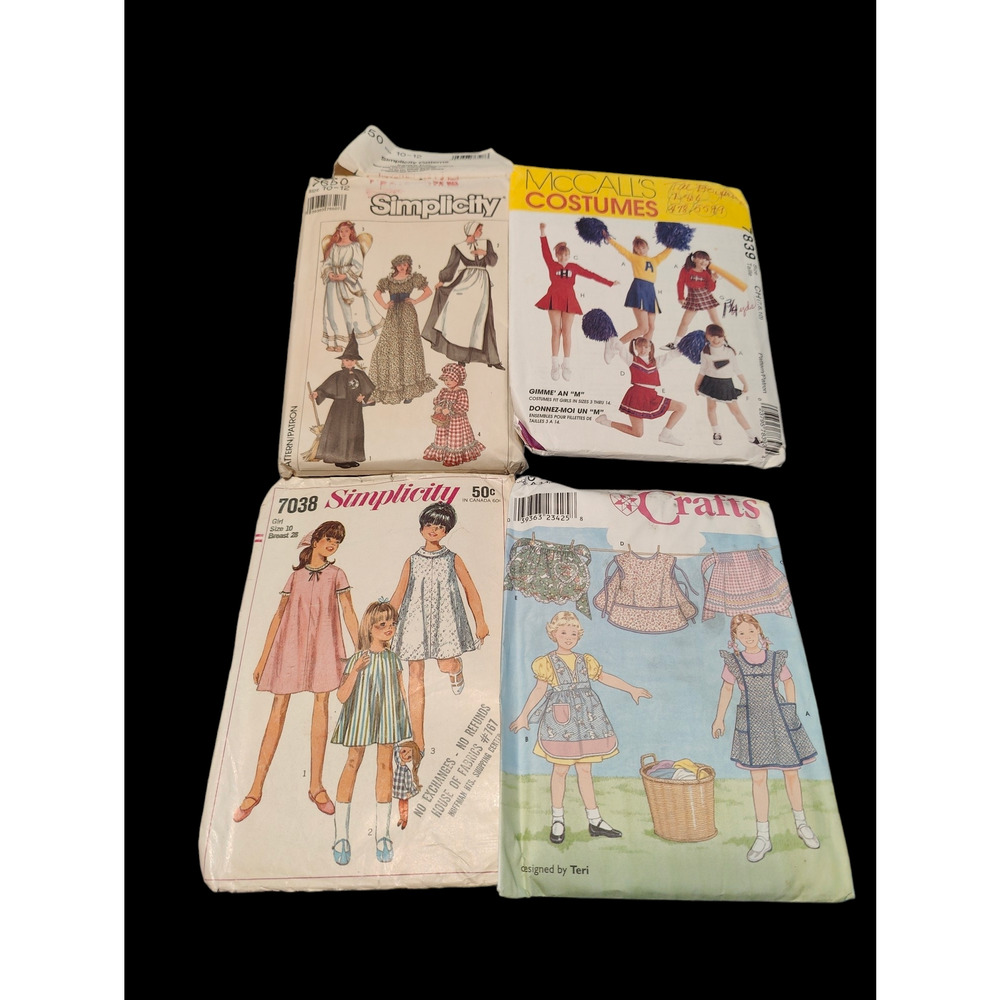 8 Vintage Children's Sewing Patterns. Some Costumes
